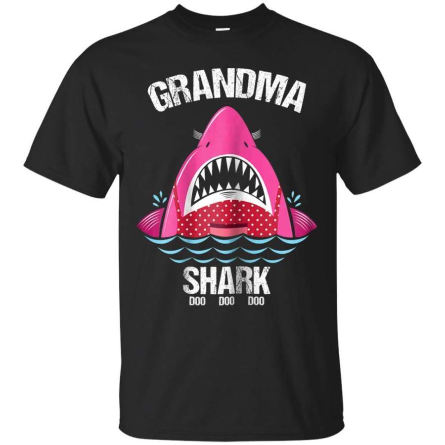 AGR Womens Grandma Shark Doo Doo Doo Matching Funny Family Shirt Jaq T-shirt