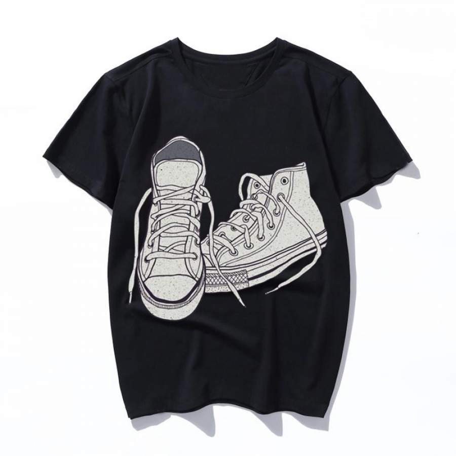 vintage sneakers T-Shirt Women Printed T Shirt Summer Funny shirt Male And Female Top Tee