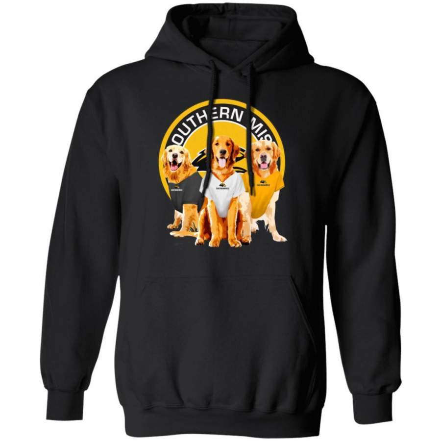 Golden Retrievers And Southern Miss Golden Eagles Hoodie Shirt HT209