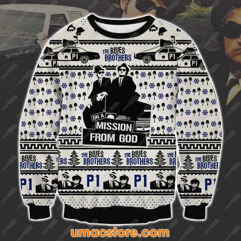 The Blues Brothers 1810 3D Print Ugly Christmas Sweatshirt V3