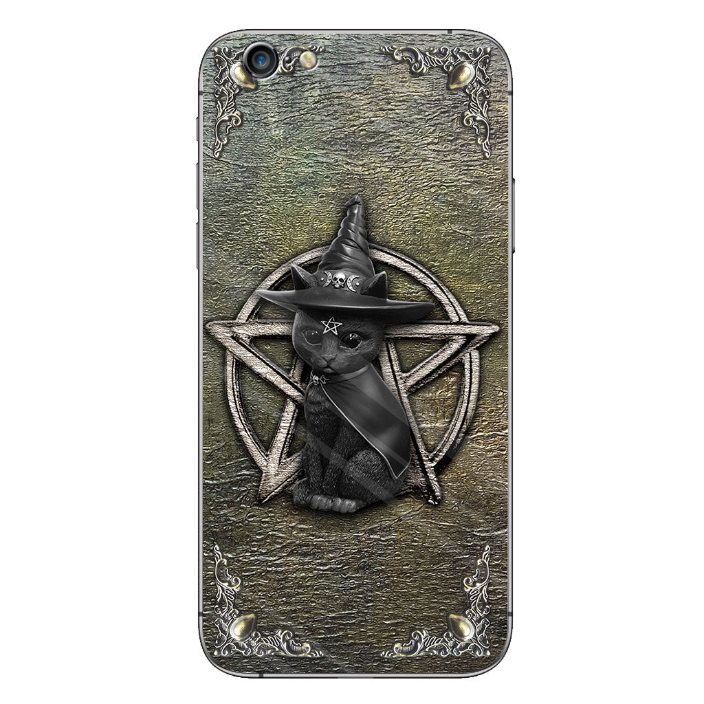 Mystical Witch – Personalized Halloween Black Cat Phone Case With 3D Pattern Print