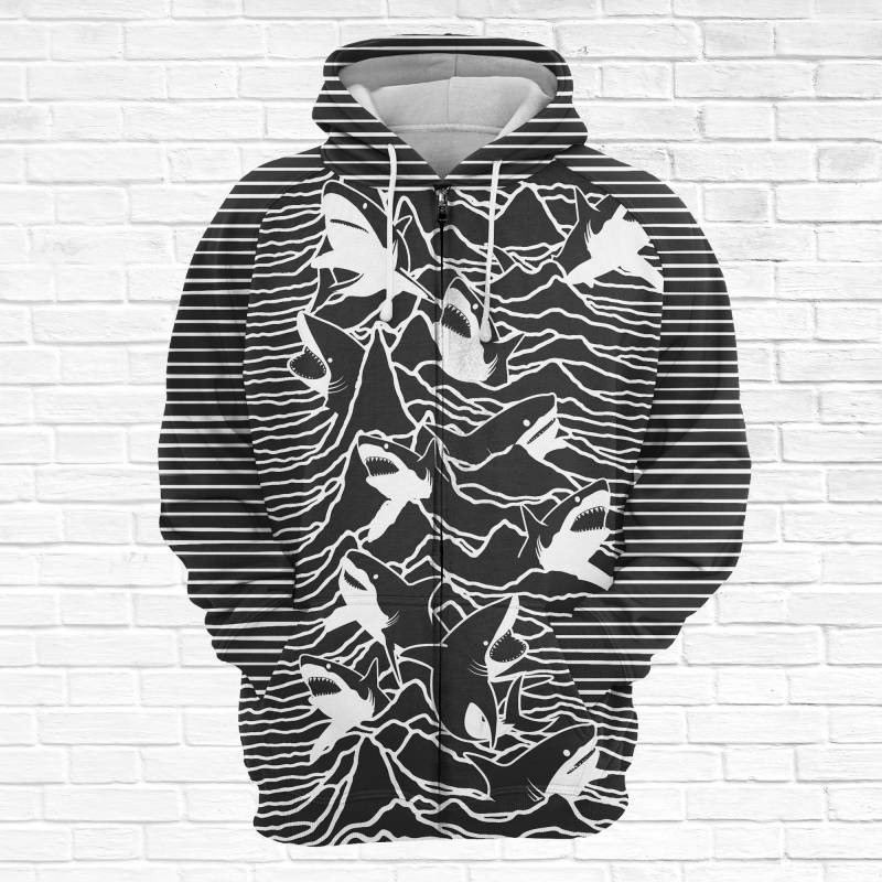 Shark Division T1305 – All Over Print Zip Hoodie