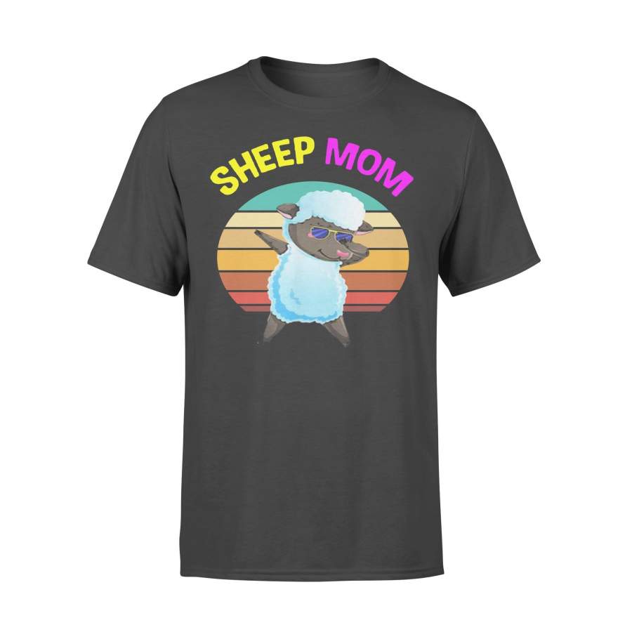 Vintage Dabbing Sheep Mom Mama Mothers Day Women T-shirt