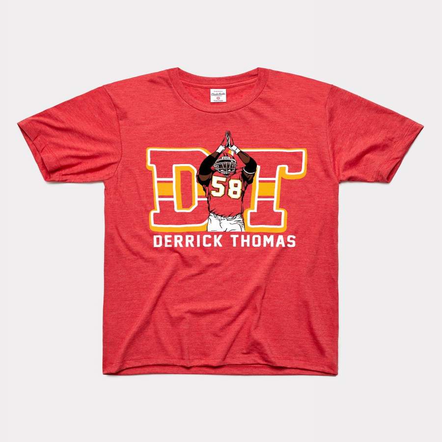 Derrick Thomas Vintage Red Kansas City T-Shirt - Redditprint Store