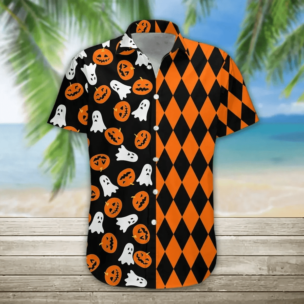 Boo Pumpkin Hawaii Shirts Halloween Jack O Lantern Ha17106