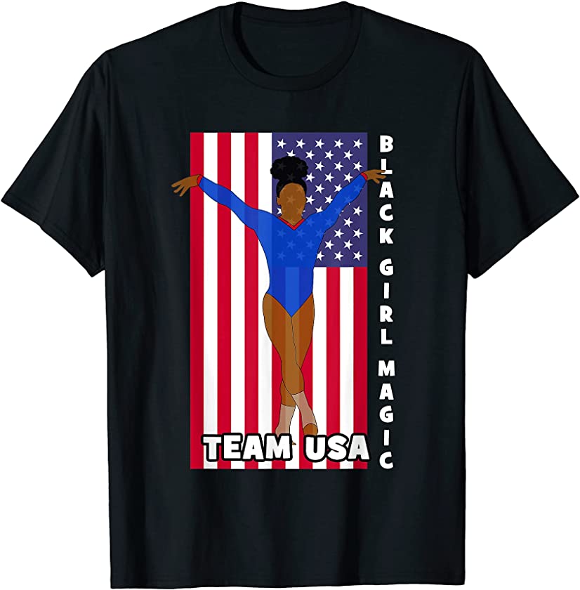 African American Flag Gymnastics USA 2021 Team T-Shirt