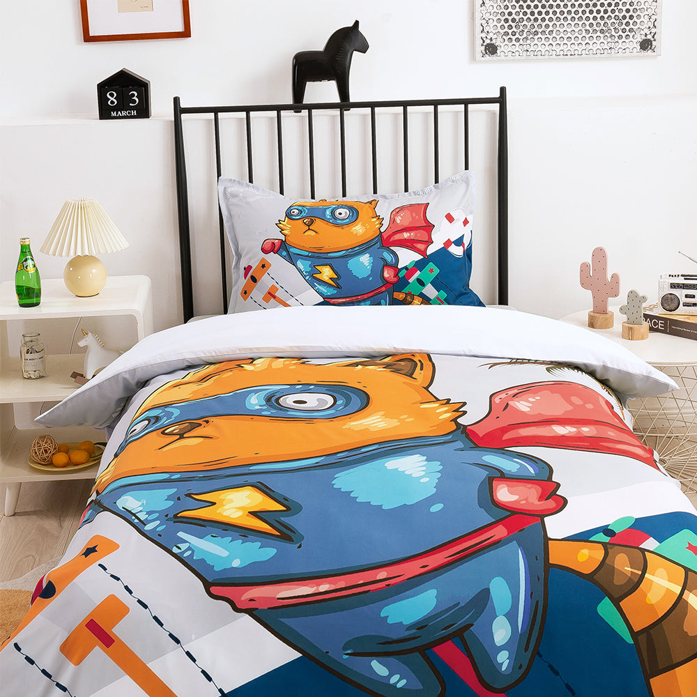 3D Cartoon Animal Pattern Quilt Cover Set Bedding Set Duvet Cover Pillowcases 323