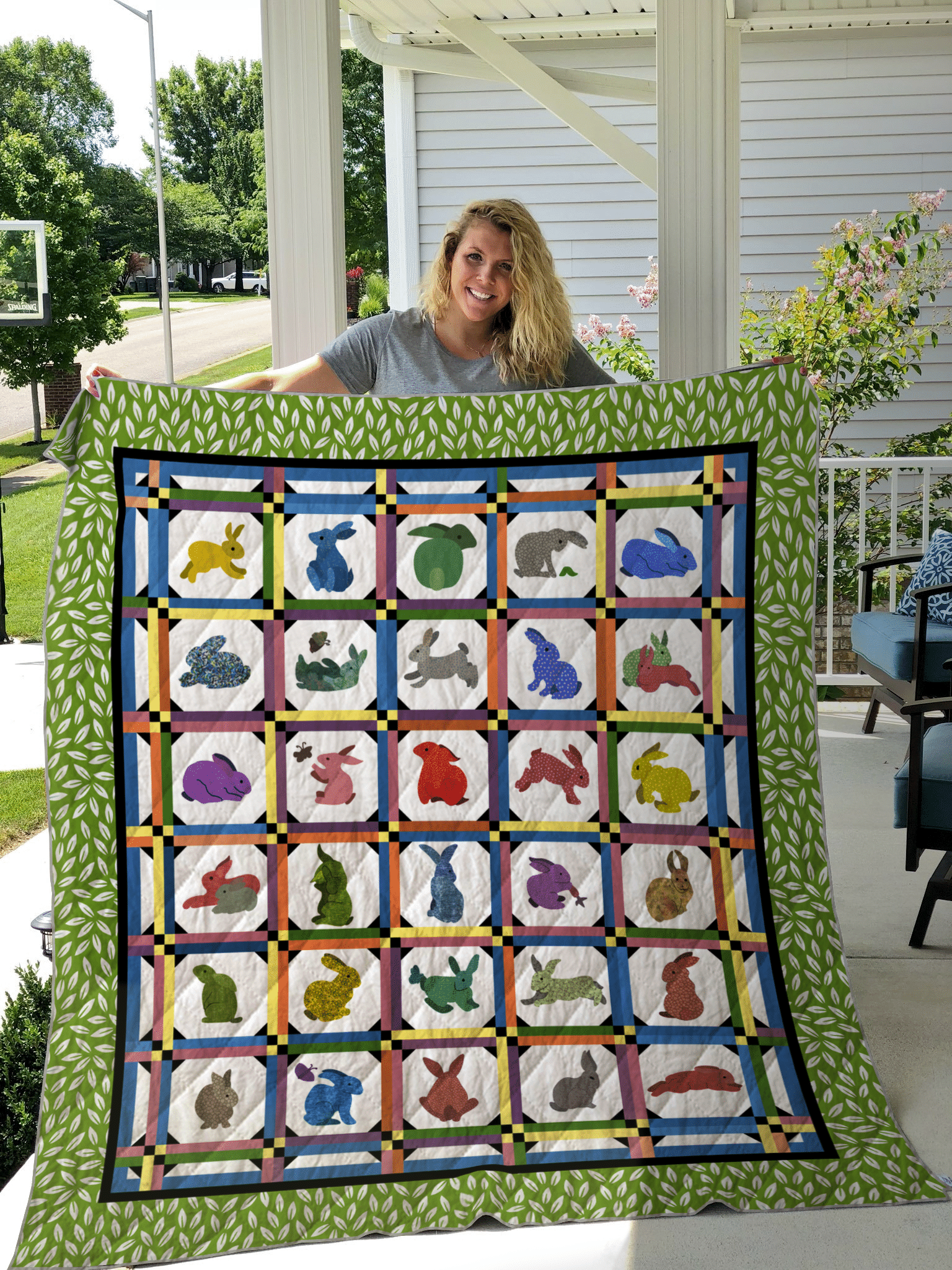 Rabbit ML Quilt Blanket