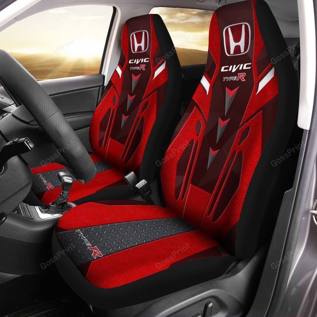 Honda Civic Type-R Car Seat Cover (Set Of 2) Ver1 (Red)