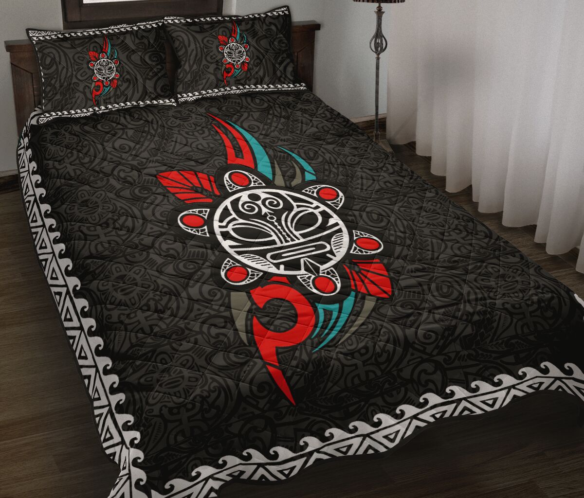 Puerto Rican Metal Pattern Print Puerto Rican Quilt Set 0622