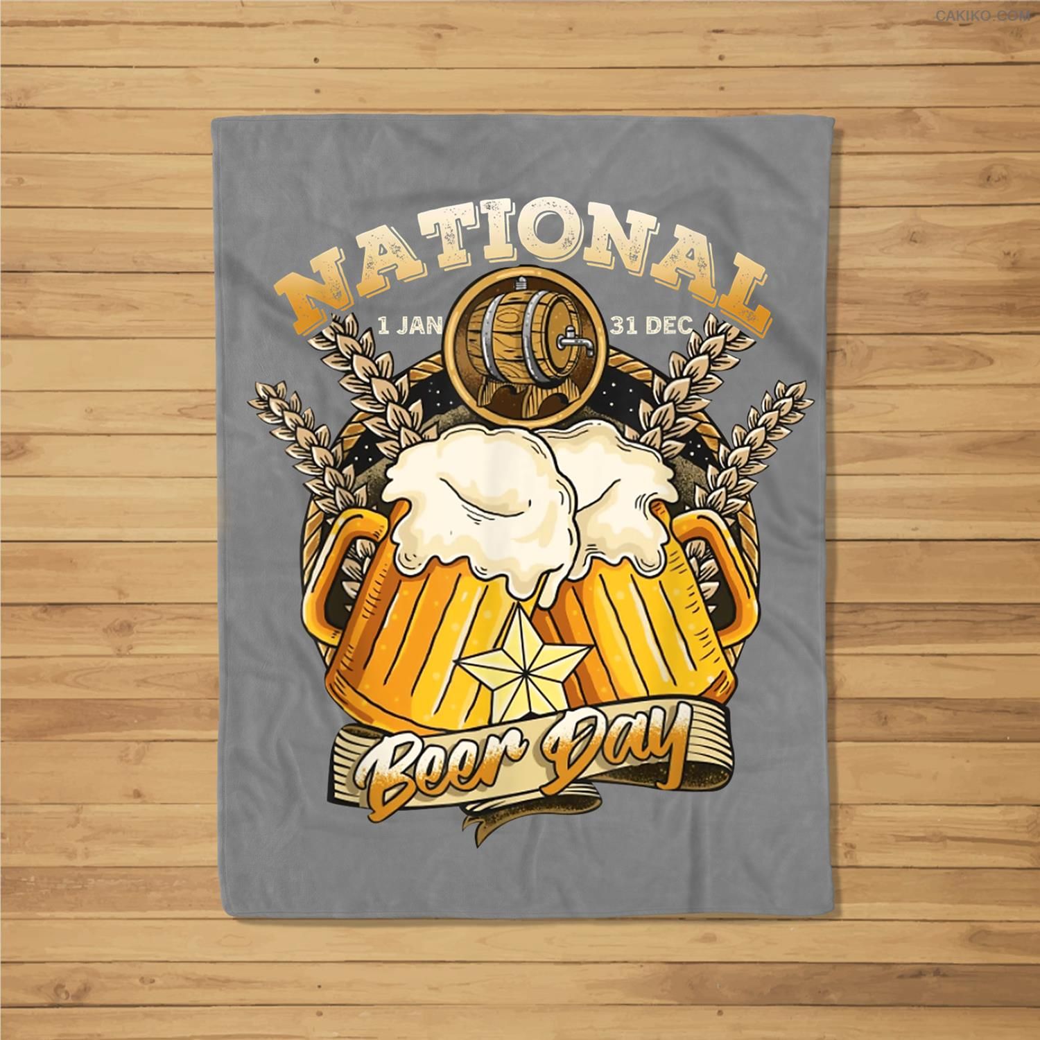National Beer Day Fleece Blanket