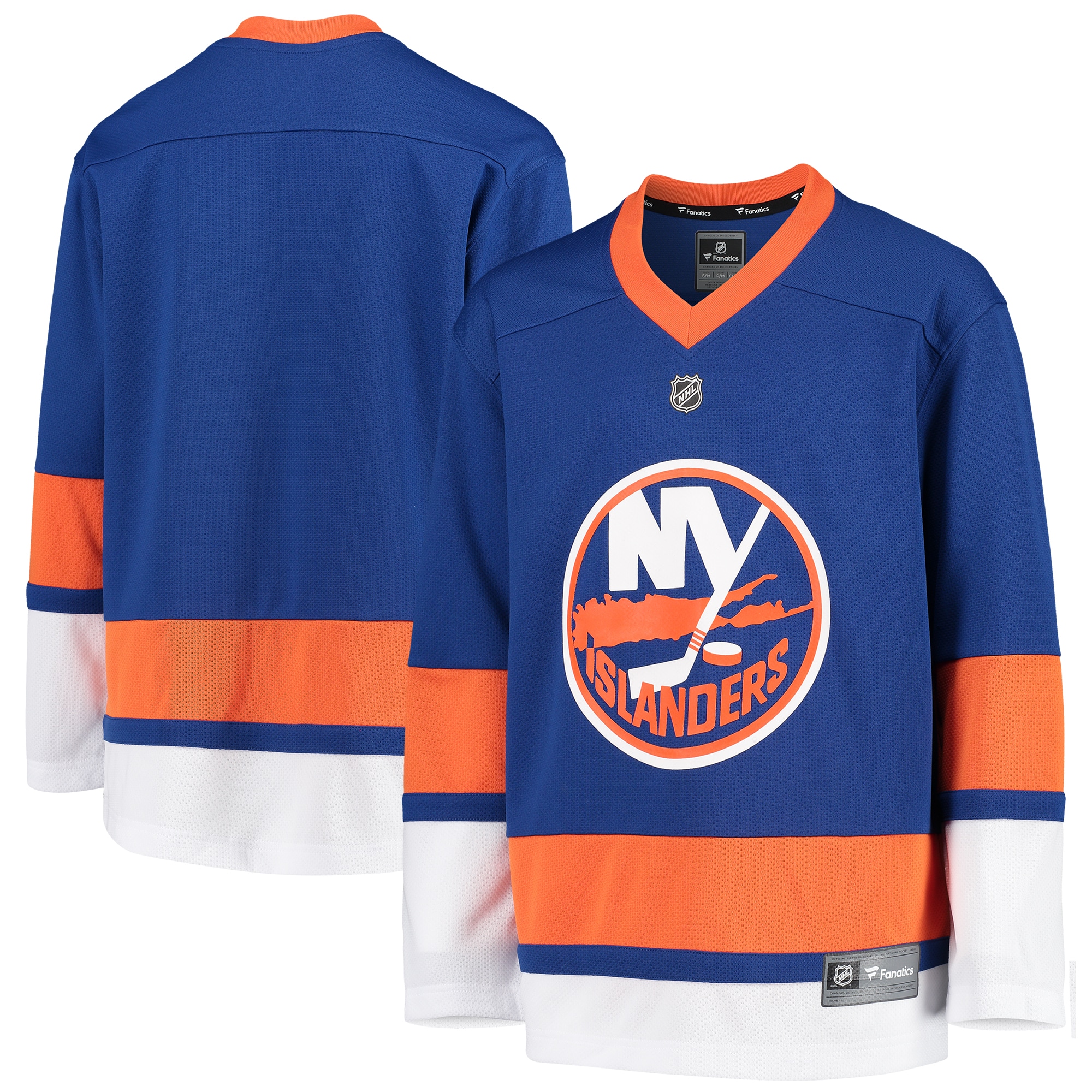 New York Islanders Branded Youth Home Replica Blank Jersey – Blue