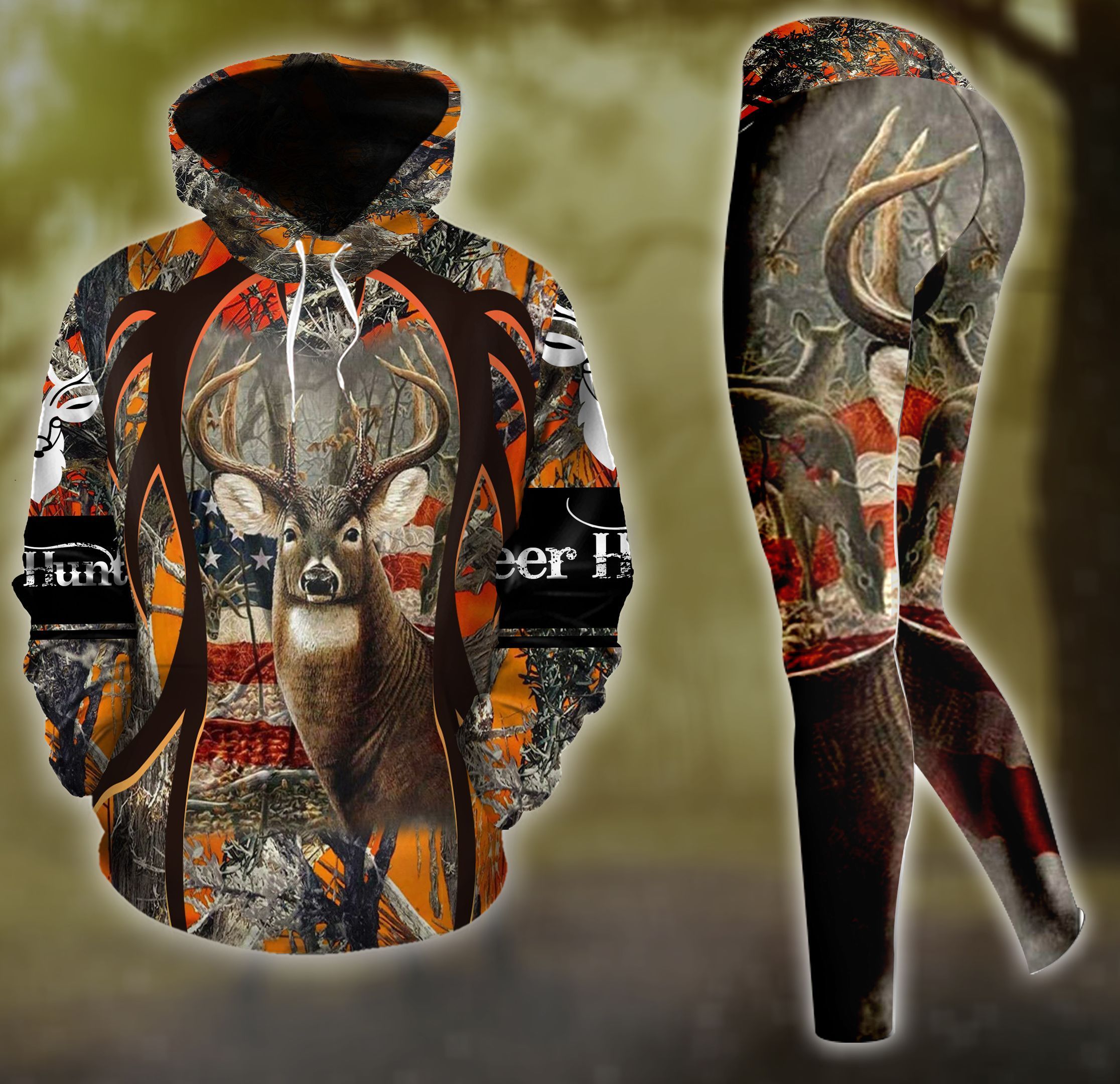 Premium Unique Deer Hunting Hoodie Set Ultra Soft and Warm LTA201107DA