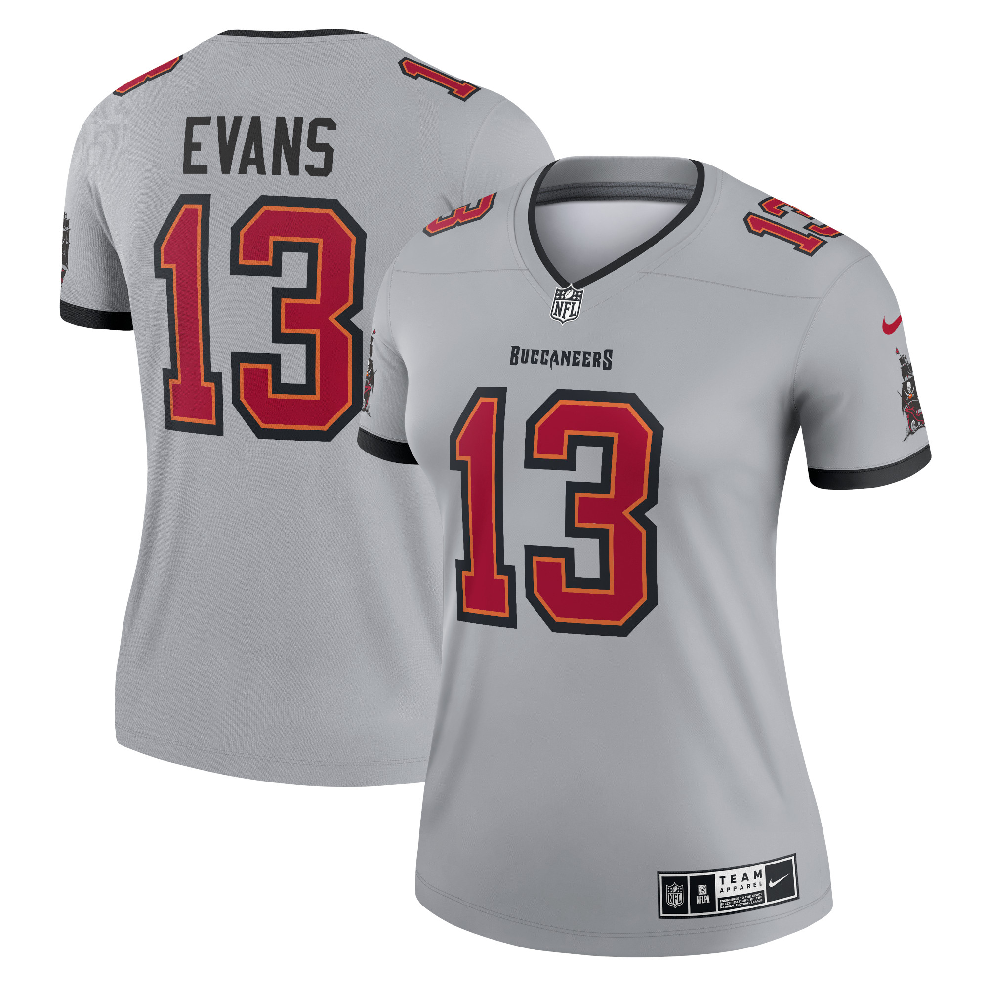 Women’s Tampa Bay Buccaneers Mike Evans Gray Inverted Legend Jersey