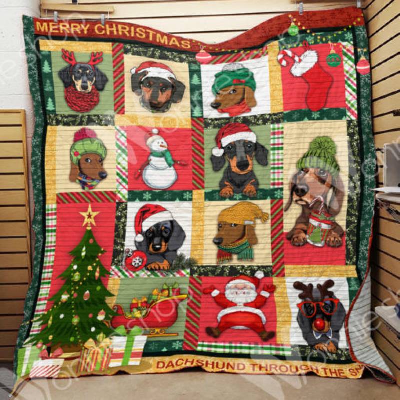 Dachshund Dog Christmas Blanket OCT0901 85O33