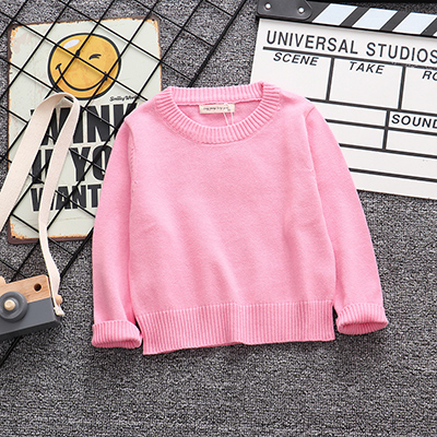 Spring Autumn Candy Color Baby Boys Girls Knitted Sweaters 2022 New Children Long Sleeve Boys Girls Boys Base Shirt 1-6Years alx