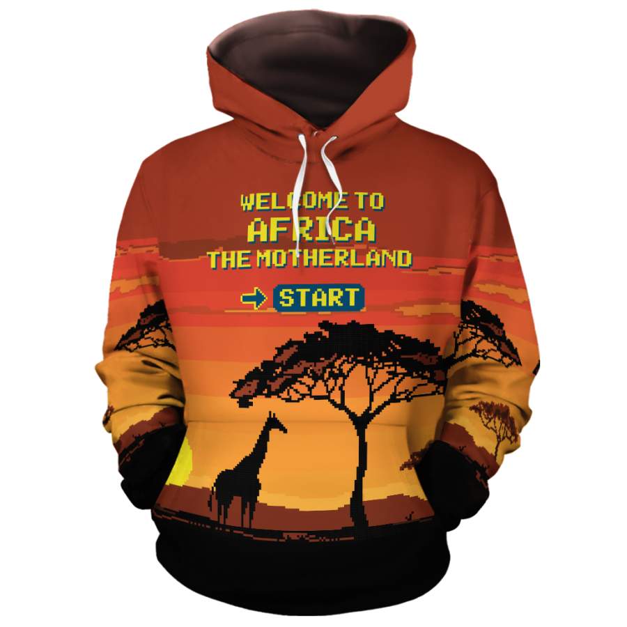 Africa The Motherland Pixel All-over Hoodie