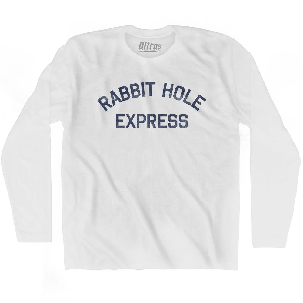 Rabbit Hole Express Adult Cotton Long Sleeve T-Shirt