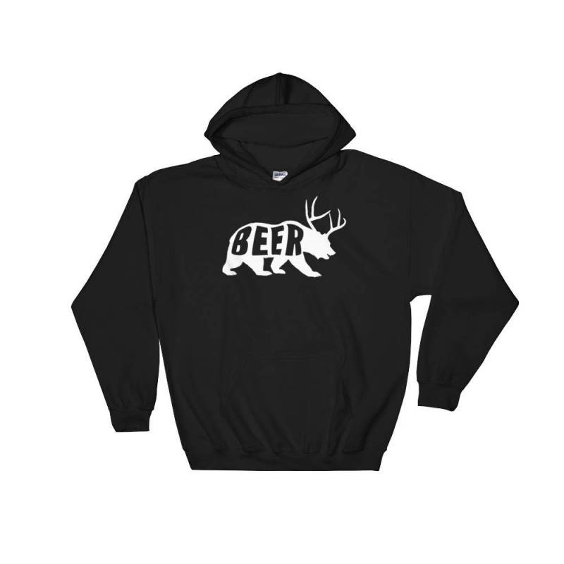 Bear Beer Vintage Hooded Sweatshirt| Hoodie Gift | Retro Vintage Hipster Travel Mens Womens Sweatshirt