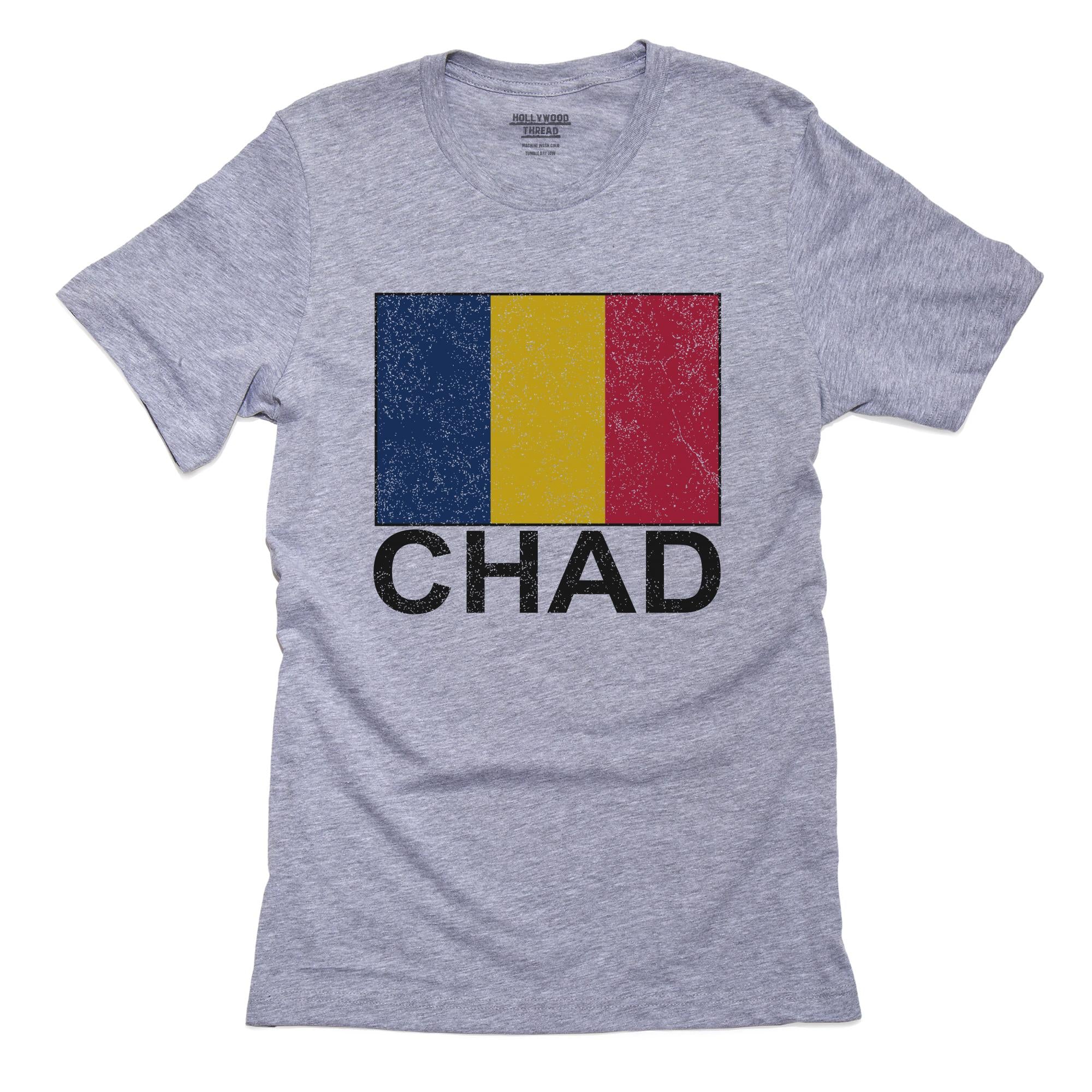 Chad Flag – Special Vintage Edition T-Shirt, Framed Print, Pillow, Golf Towel