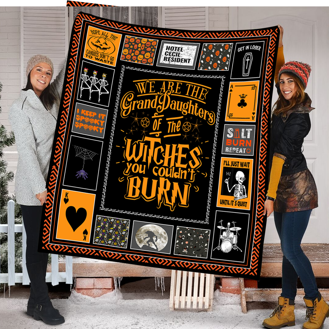 We Are The Daughters Of The Witches Halloween Fleece Blanket | Bk5745