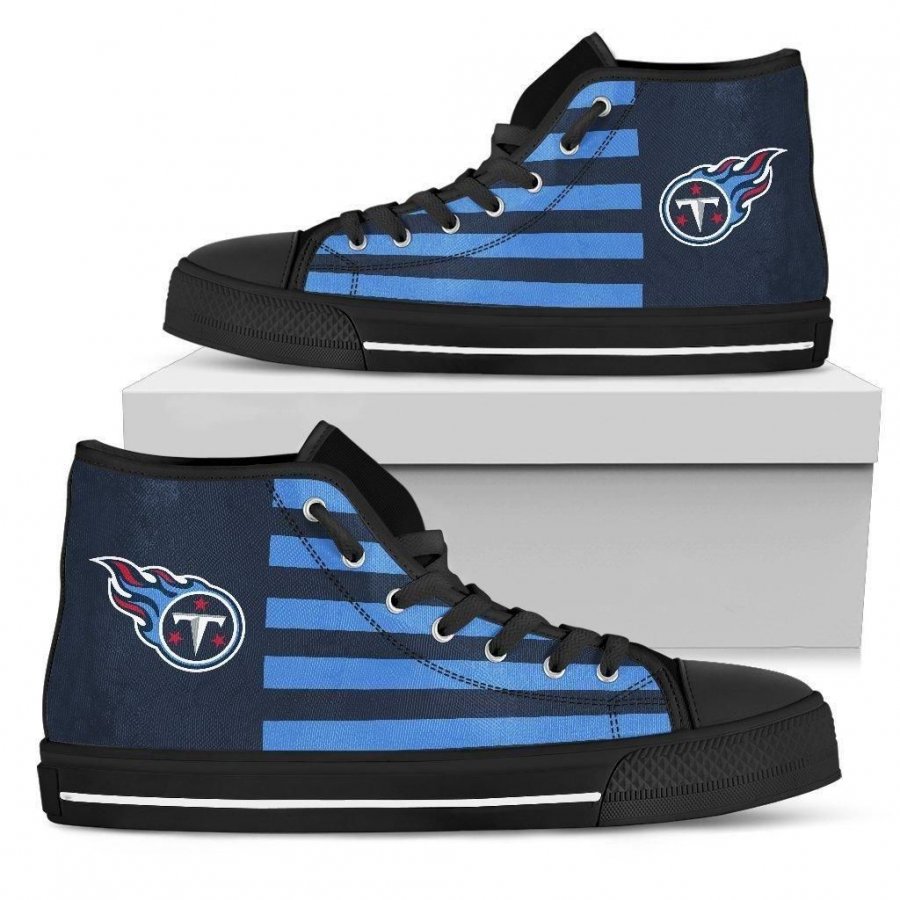 American Flag Tennessee Titans High Top Shoes #313