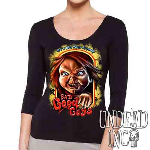 Chucky Bad Guys- Ladies 3/4 Long Sleeve Tee