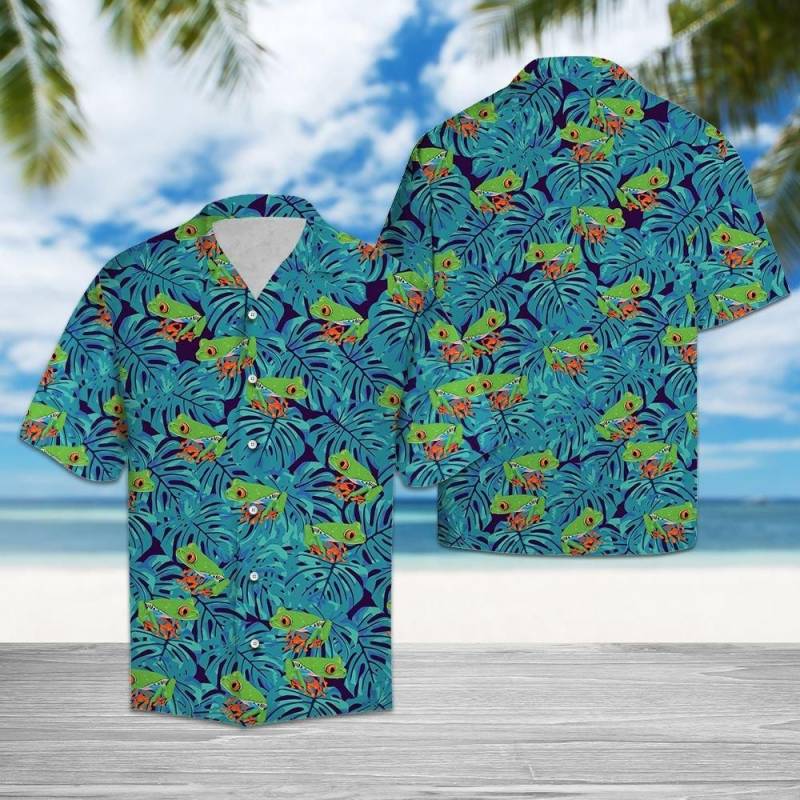 Artsyhomes Frog Tropical Hawaiian Ha63895