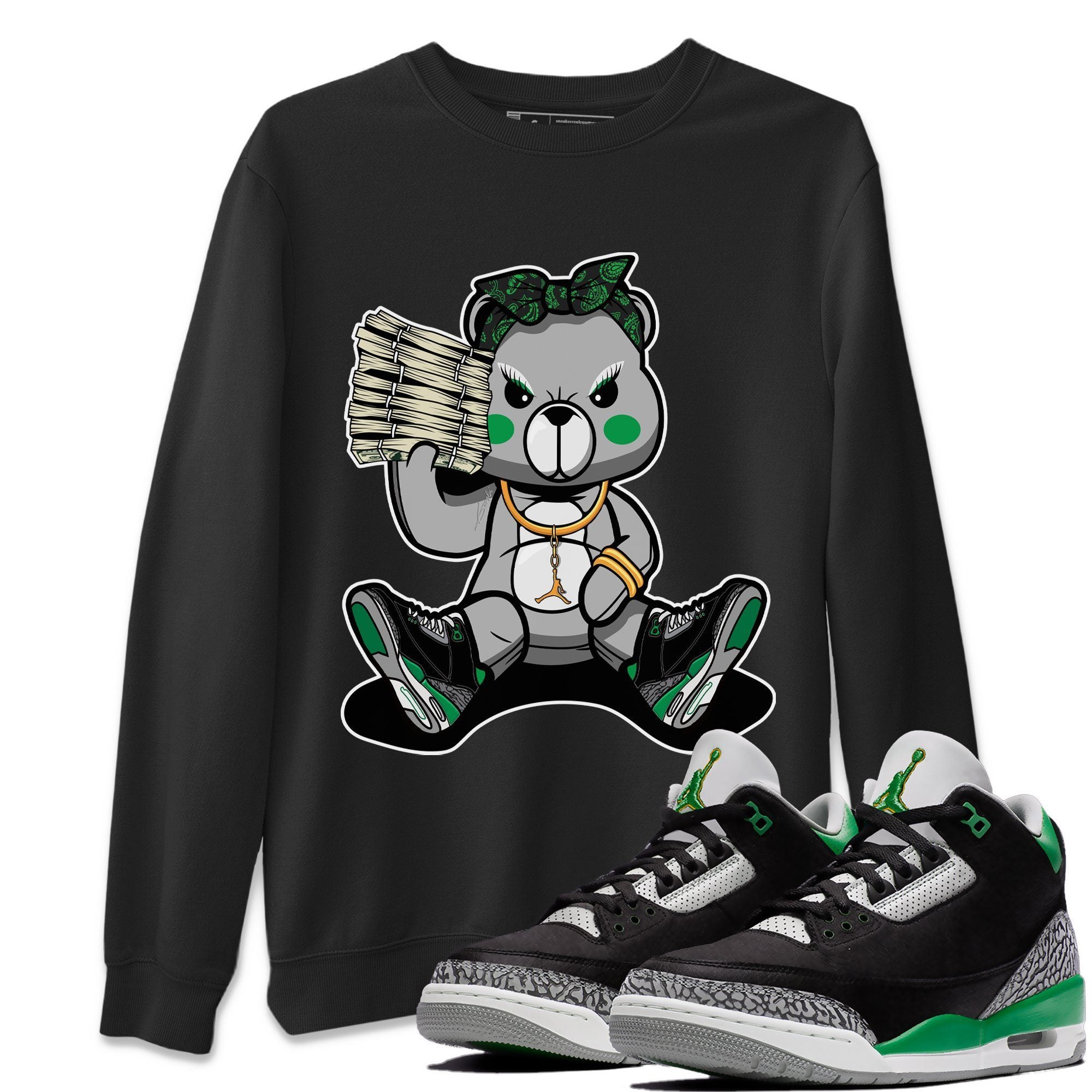 Bad Baby Bear Sweatshirt – Air Jordan 3 Pine Green