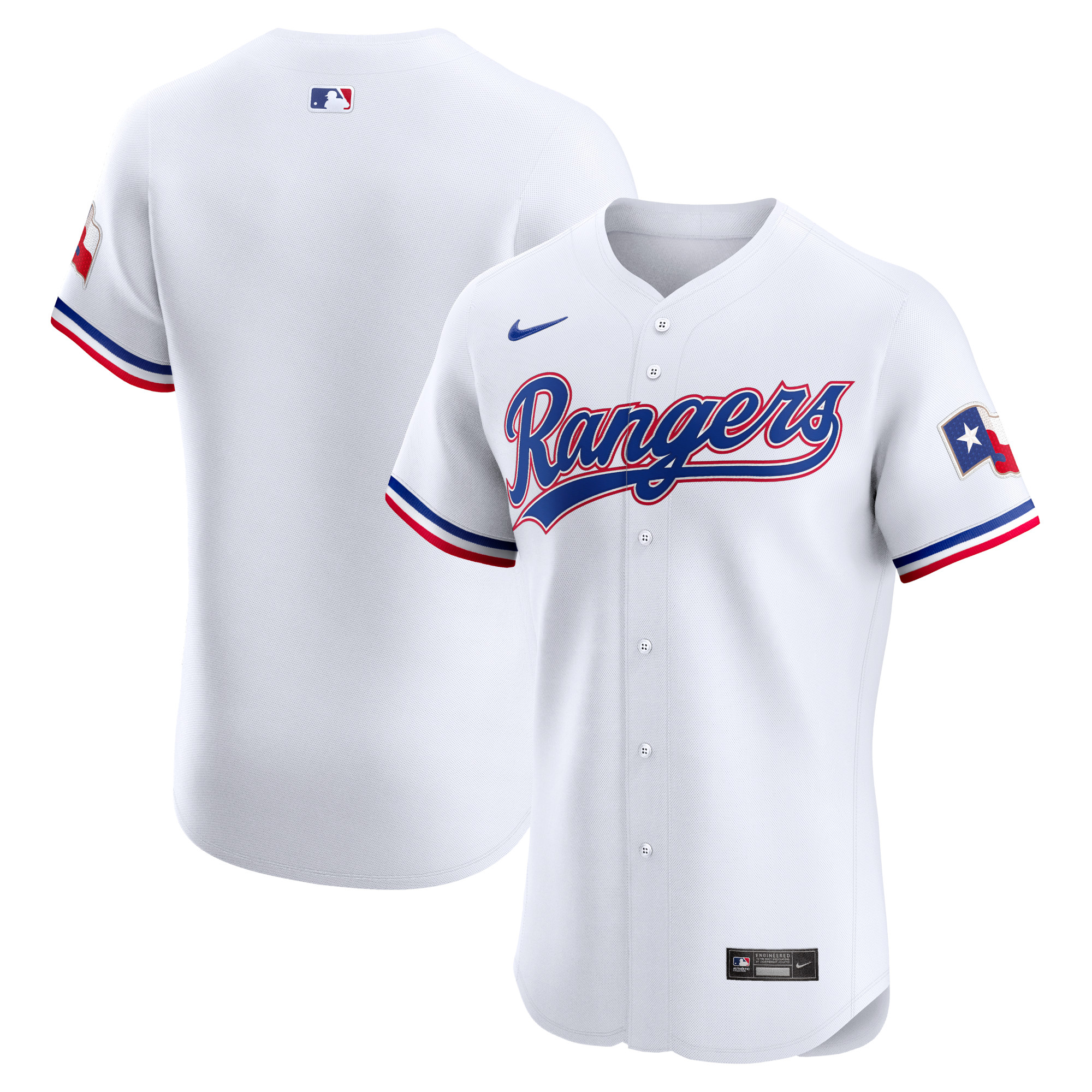 Texas Rangers Home Elite Jersey – White