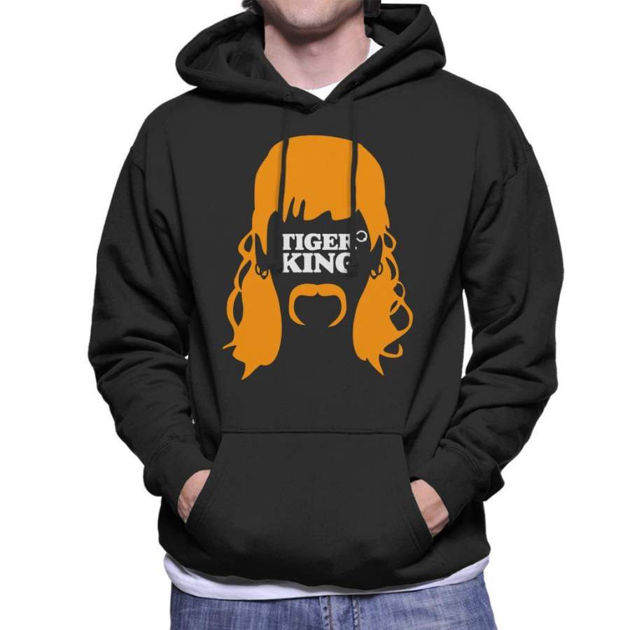 Tiger King Joe Exotic Hair Silhouette Men’s Hooded Sweatshirt