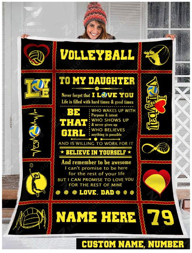 Volleyball – To My Daughter – Be That Girl Quilt Blanket Ep1252