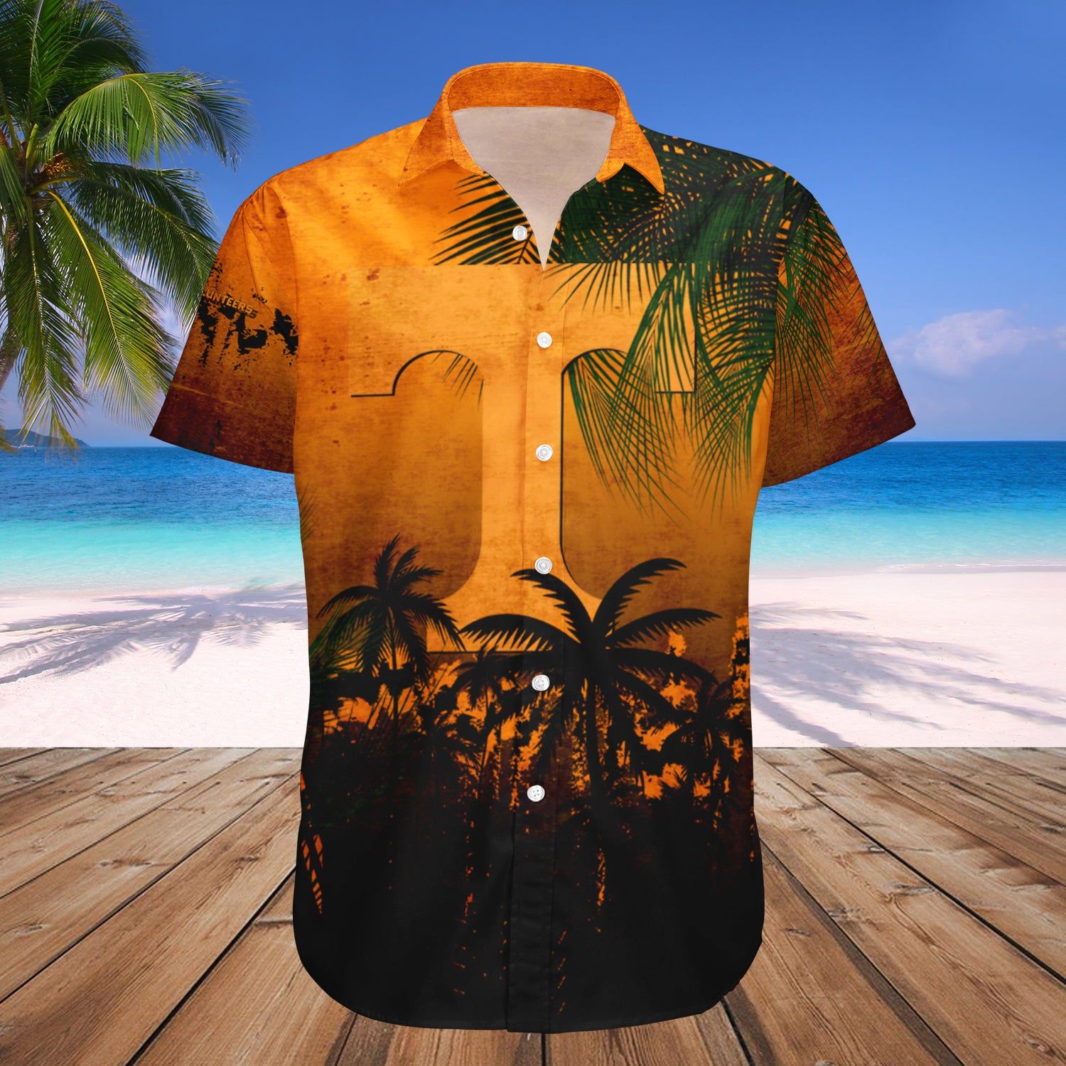 Tennessee Volunteers Hawaii Shirt Coconut Tree Tropical Grunge – NCCA