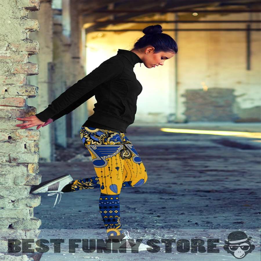 Simple Boho St. Louis Blues Leggings