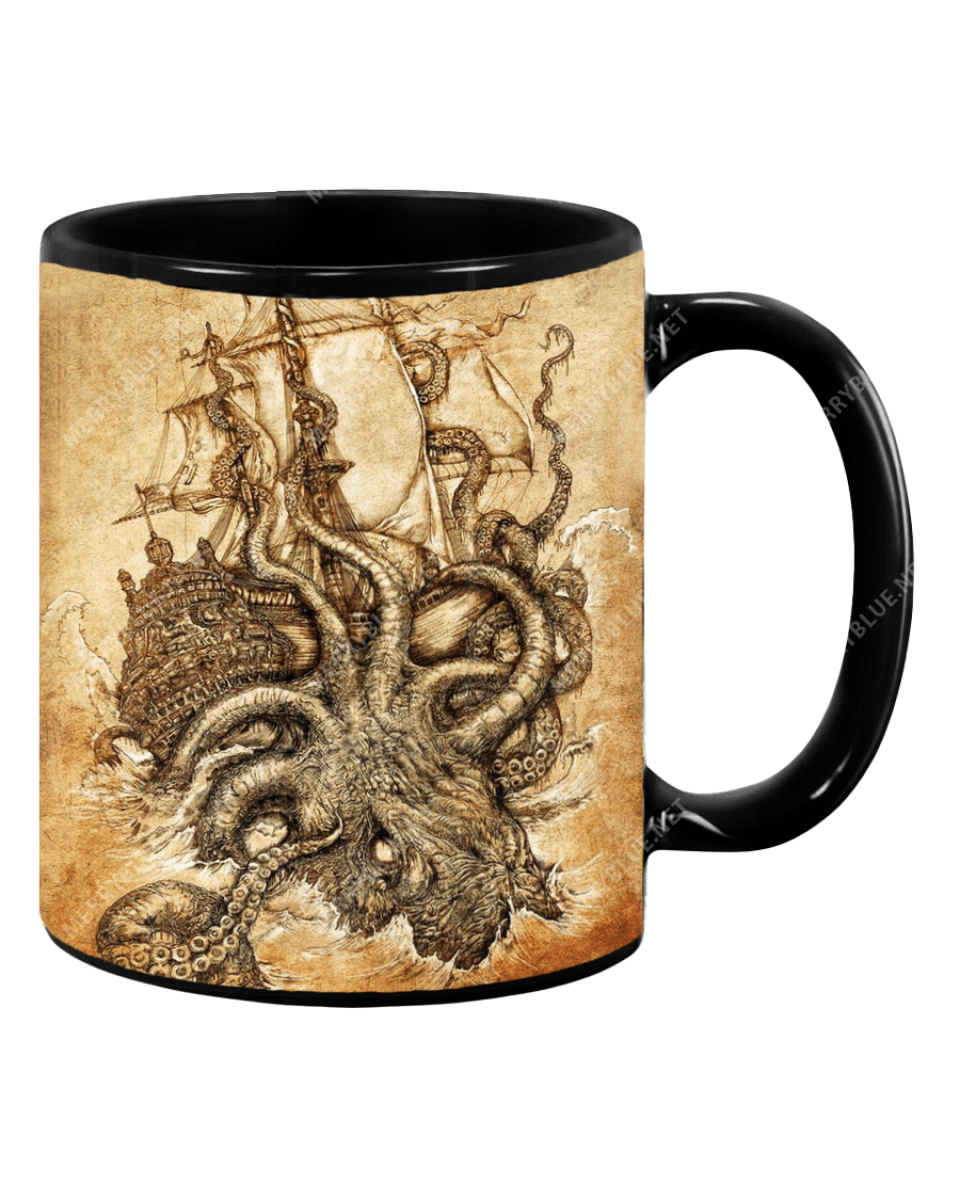 Beware Underwater Sea Octopus Monster Mug