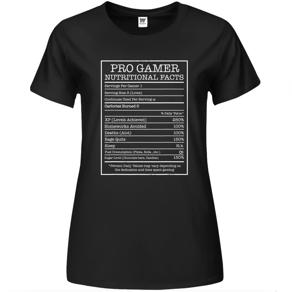 Nutritional Facts Shirt, Gamer Nutrition Facts Shirt, Gamer Nutritional Facts I Gaming I Video Game Gift I Gamer Premium Womens T Shirts