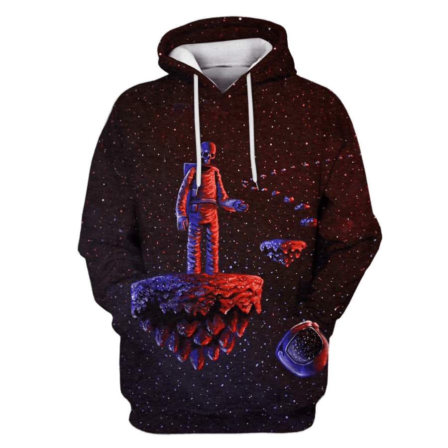 Astronaut skull in space Custom T-shirt – Hoodies Apparel