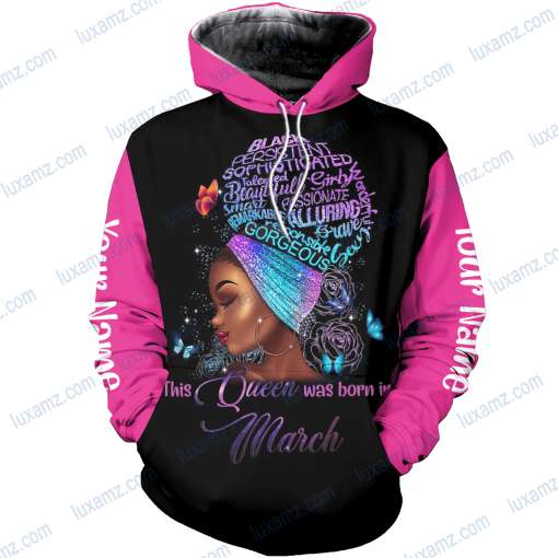 Personalized Name March Girl All Over Print