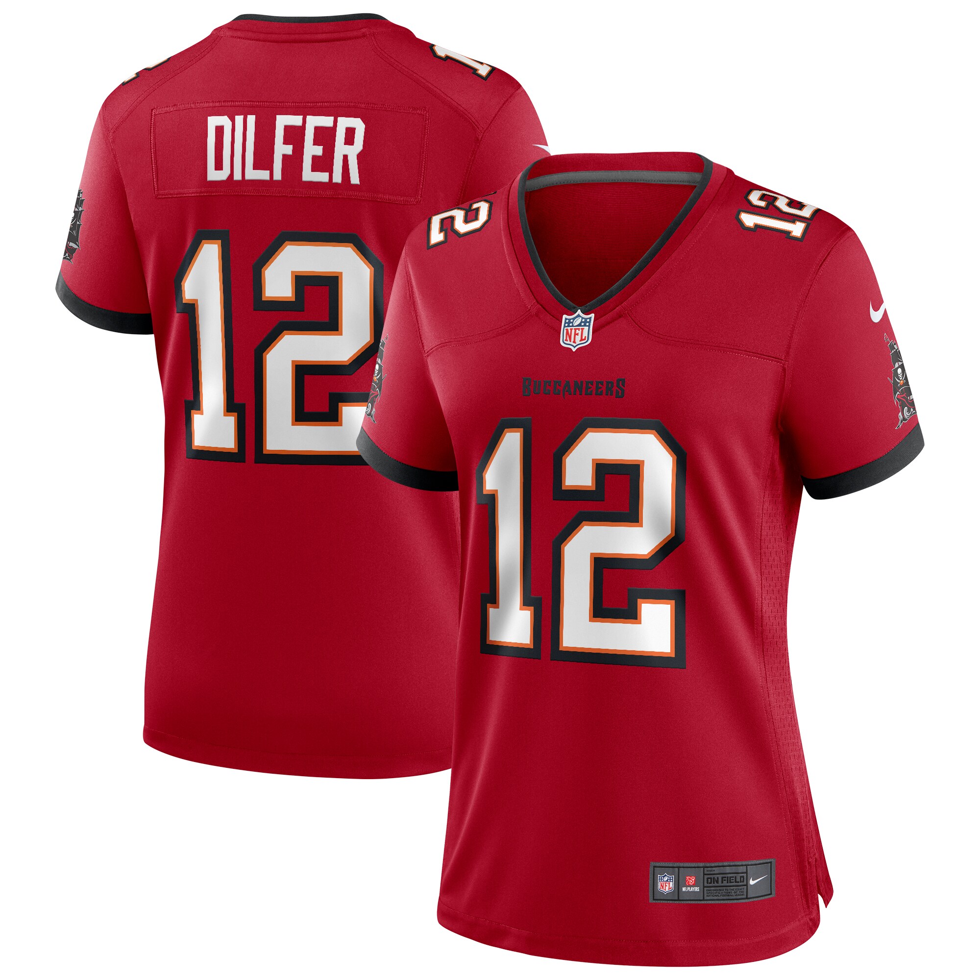 Trent Dilfer Tampa Bay Buccaneers Women's Game Retired Player Jersey – Red