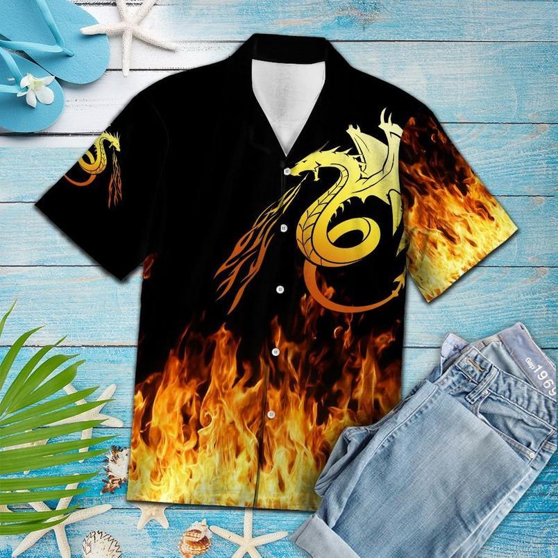 Amazing Dragon Hawaiian Shirt | Unisex | Full Size | Adult | Colorful | HW2400