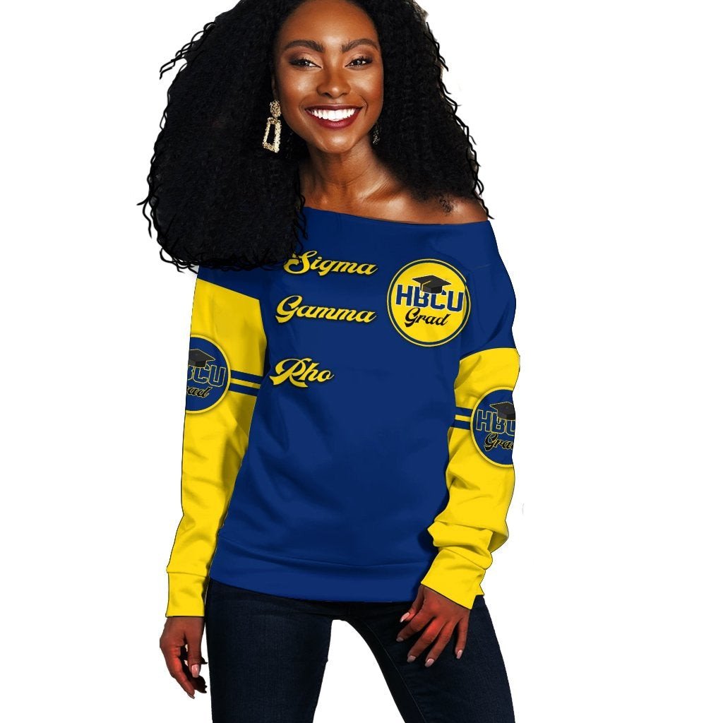 Sorority Sweatshirt – Sigma Gamma Rho Hbcu Grad Off Shoulder