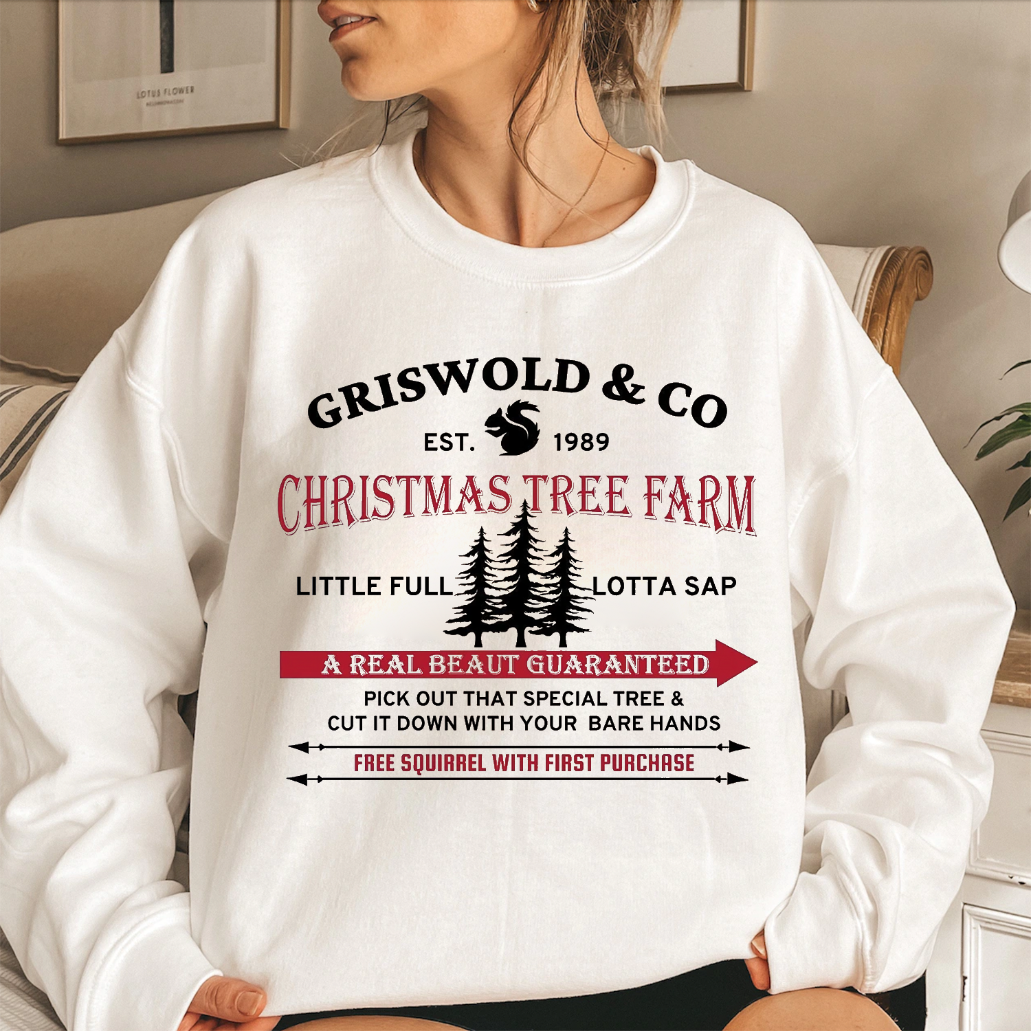 Vacation Tree Christmas Gift Sweatshirt, Tree Farm Christmas Sweatshirt, Christmas Jumpers