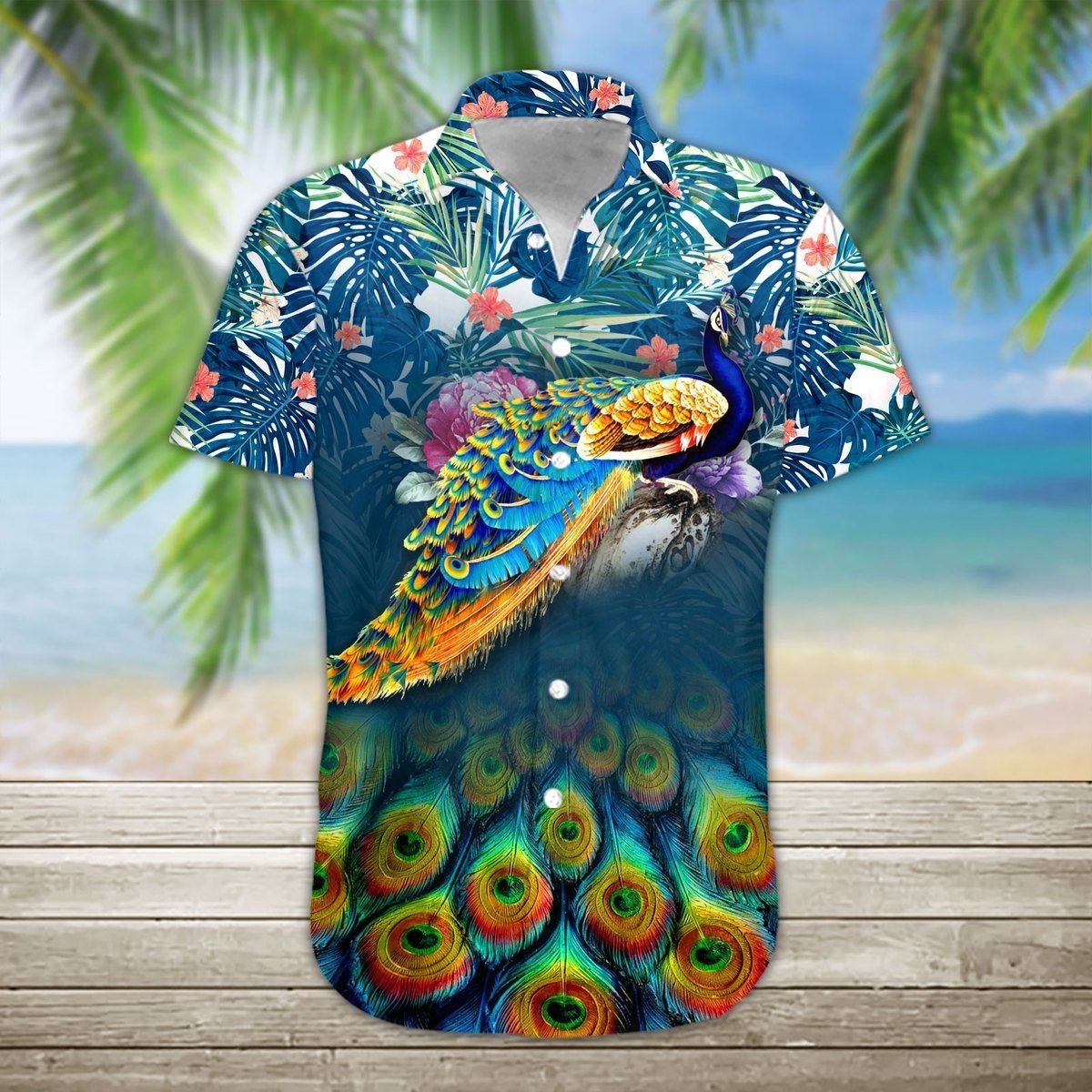 Buy Amazing Peacock Hawaii Shirt Ha105328