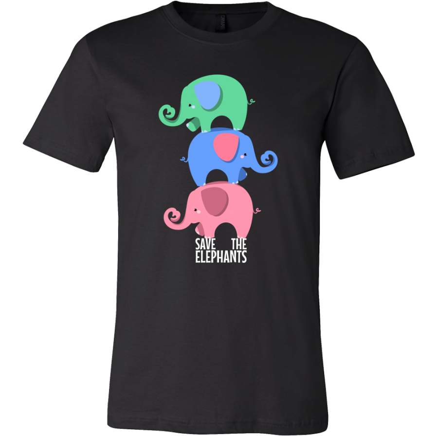 Save The Elephants, Cute Elephant, Wild Animal T-shirt