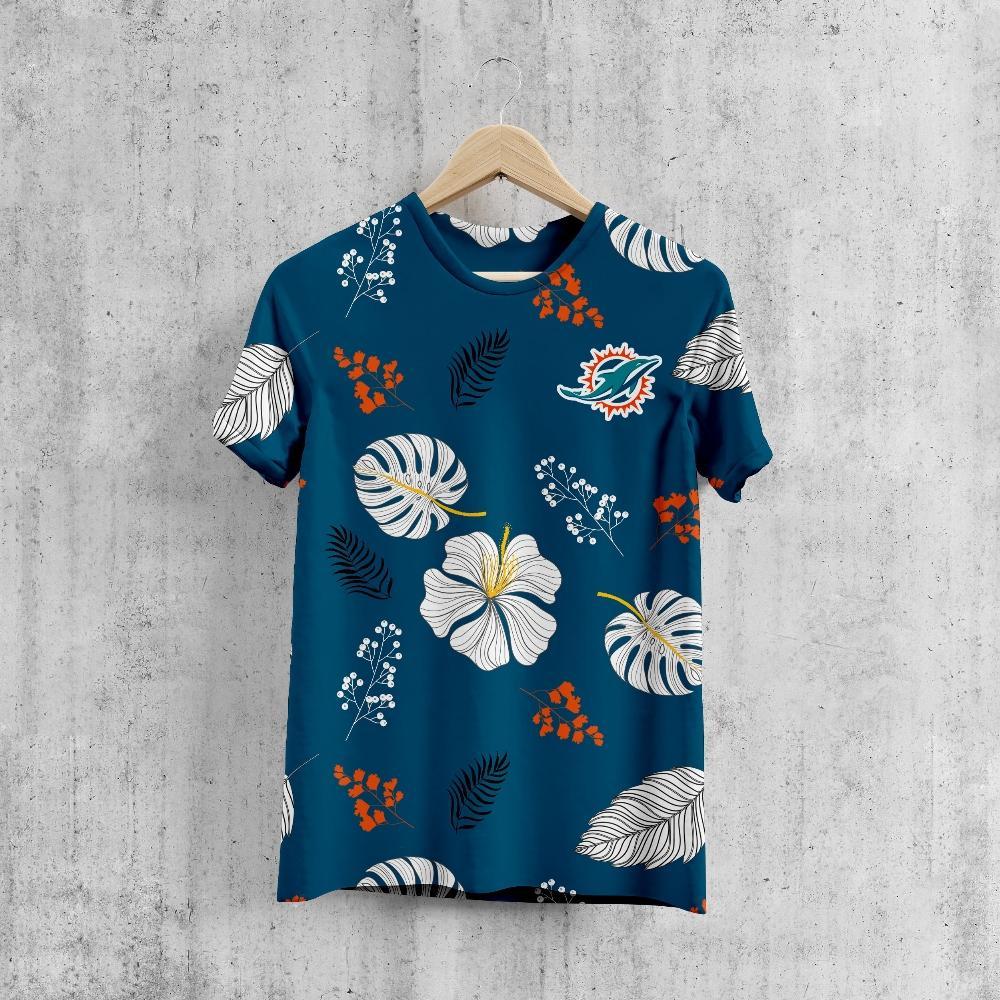 Miami Dolphins Smart Floral T-Shirt