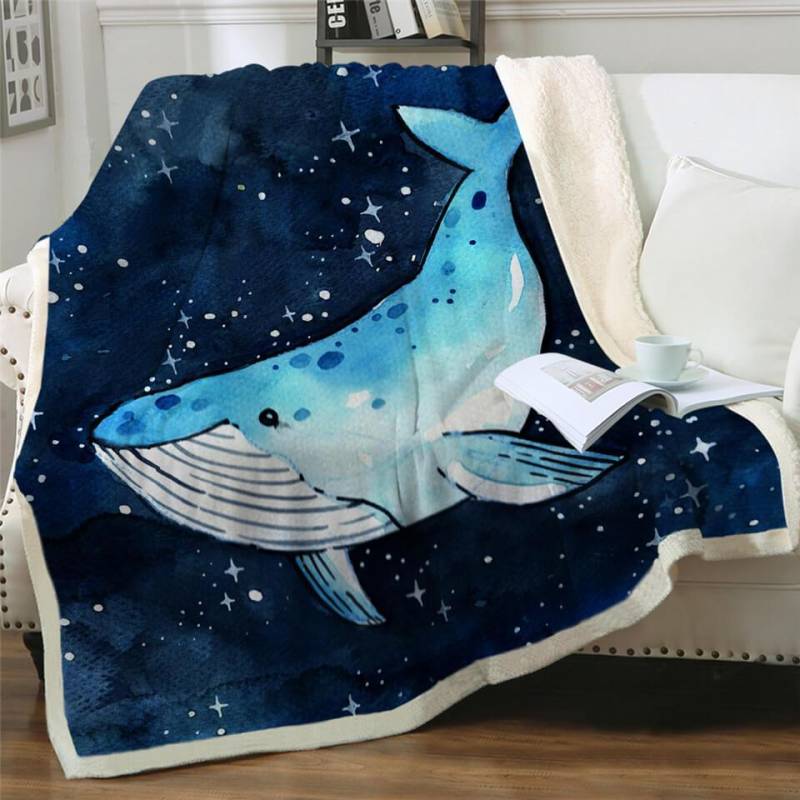 Blue Whale Blanket – Style A