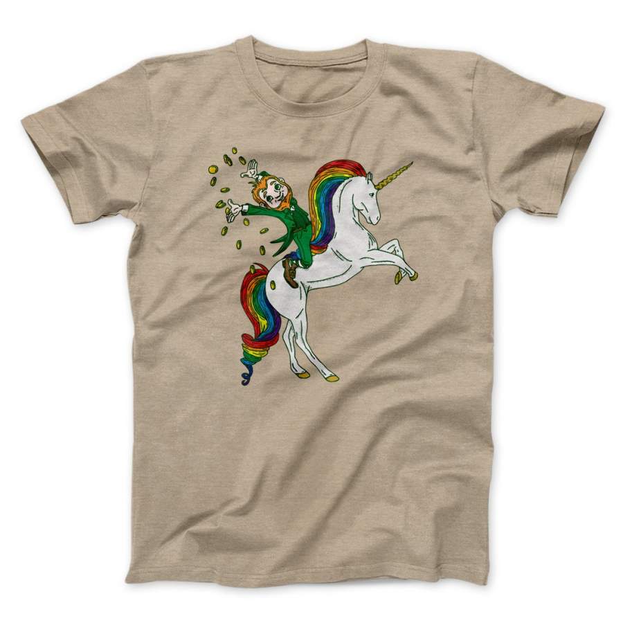 Leprechaun Unicorn Jockey Men/Unisex T-Shirt – Ronas.Life