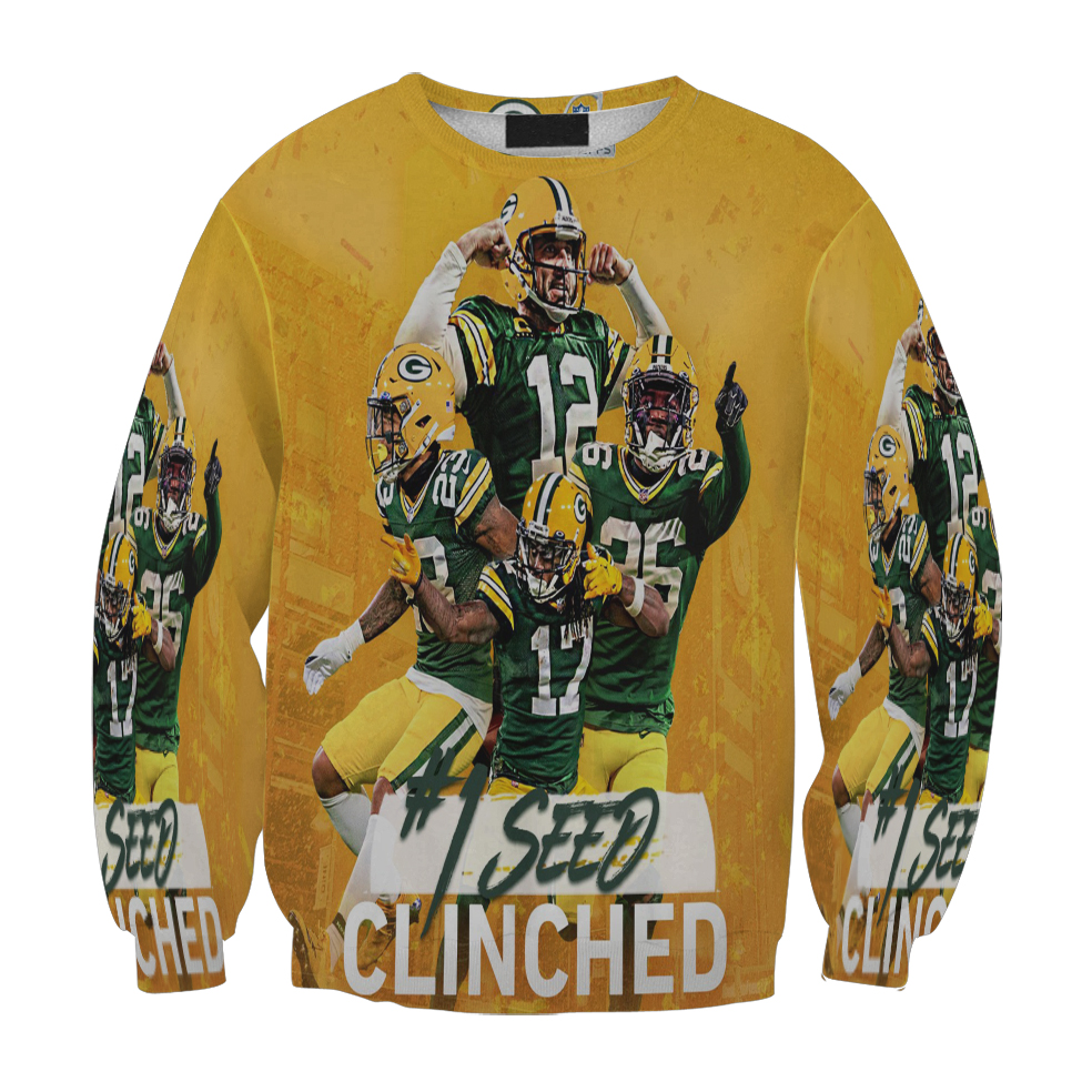 Green Bay Packers No1 Seed Gift For Fan 3D Full Printing Sweatshirt