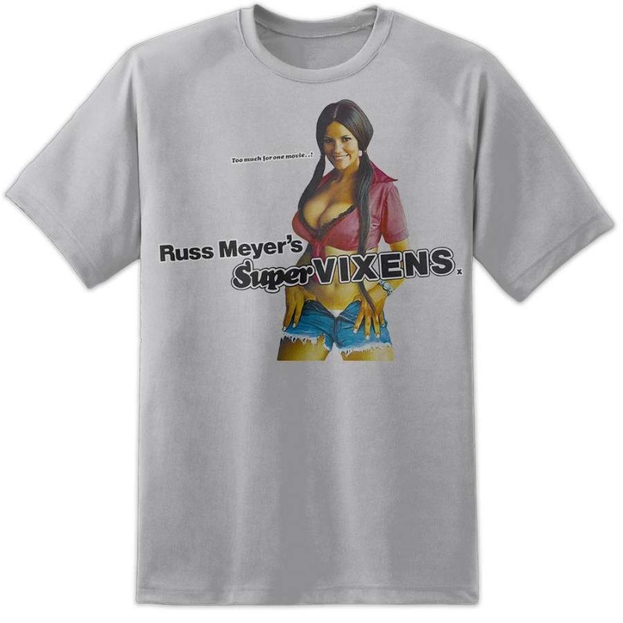 Russ Meyers Retro Supervixens T Shirt Vintage Classic Movie Poster