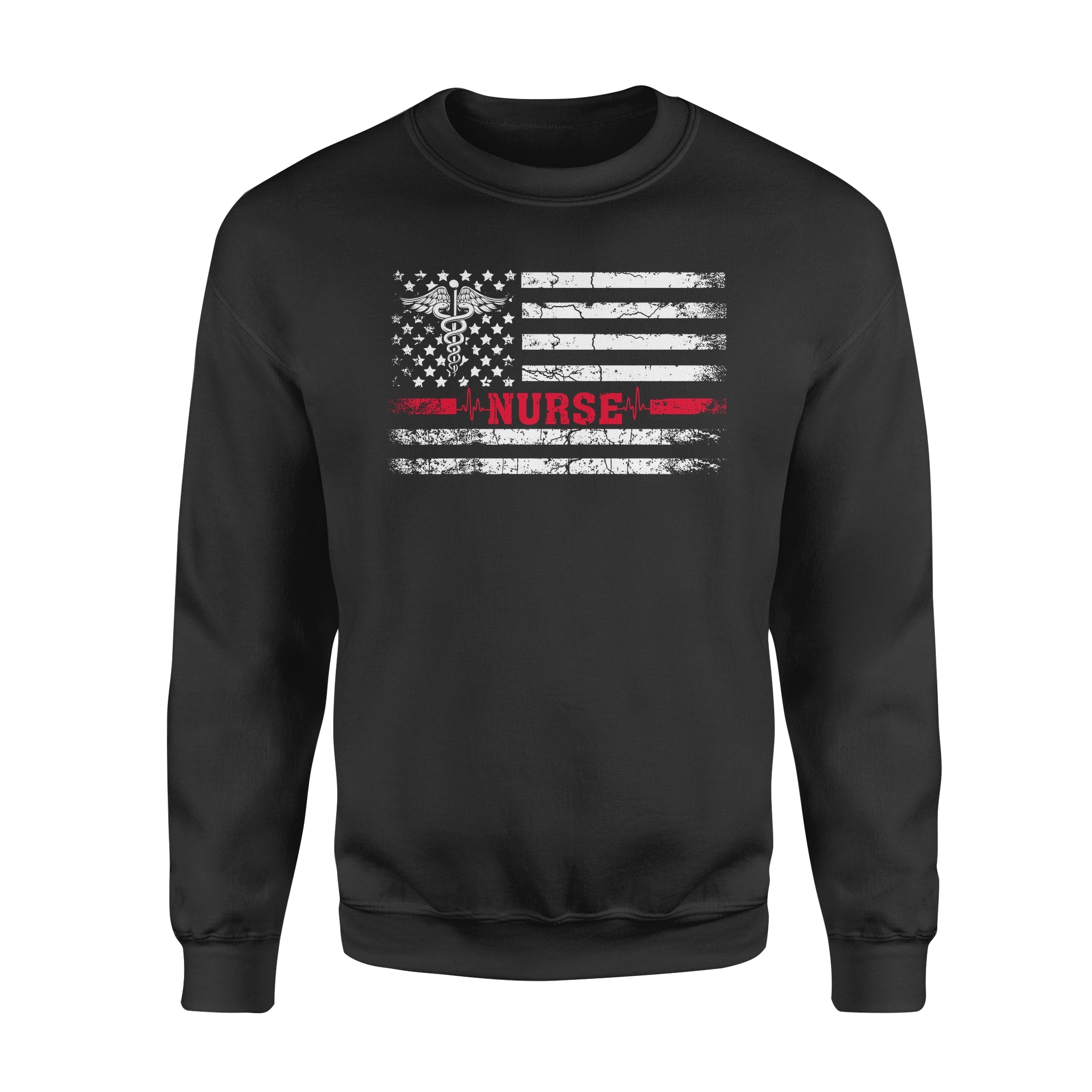 America_s Nurse Heartbeat – Standard Crew Neck Sweatshirt